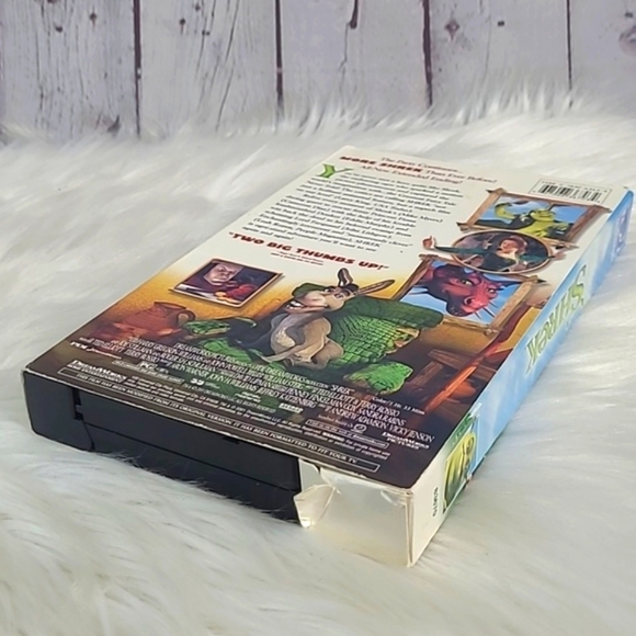 Vintage Y2K 2001 Original Shrek VHS Cassette Tape XL 1st Release Box Limited Edt - Picture 5 of 13